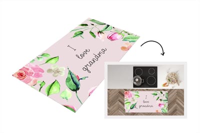 Keukenloper - Loper keuken - Spreuken - I love Grandma - Quotes - 120x60 cm - Keukenloper vinyl