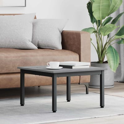 vidaXL - Salontafel - Grijs - Sonoma - 60 - x - 60 - x - 36 - cm - Bewerkt - hout