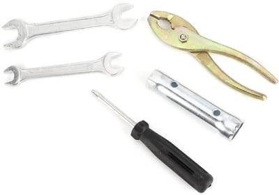 Dailygoods- Motorreparatiegereedschap Universele Set - Moersleutel/Tang - Schroevendraaier - Bougiedop - Hoogwaardig Metaal - Compleet Onderhoudsgereedschap - Motorreparatieset