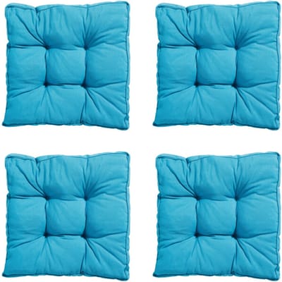 Madison - Zitkussen Florance Panama aqua - Ca. 47x47 cm - Set van 4