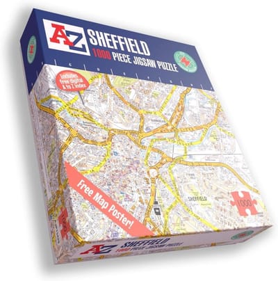 Stadskaart Puzzel - Legpuzzel 1000 - Steden Ontdekken - Inclusief Gidsprint - 30x25x0.1 cm - Multicolor