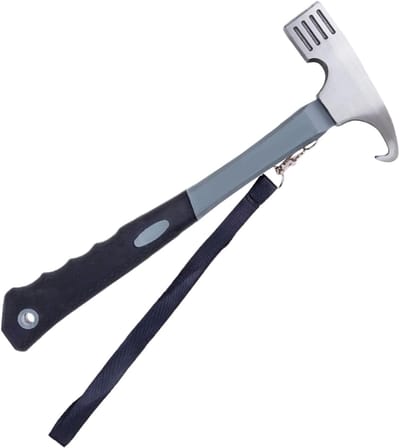 Kampeerhamer - Zware hamer - Multifunctionele hamer met extractor en ergonomische handgreep voor buitenactiviteiten, wandelen en kamperen