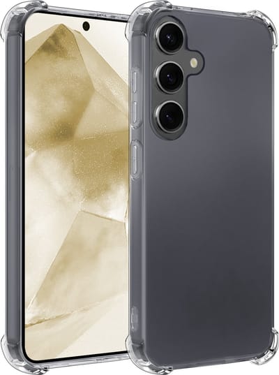Hoesje - Geschikt voor Samsung Galaxy A55 - Sterk & Shockproof - Siliconen Case - Back Cover - Telefoon Hoes Shock Proof - Telefoonhoesjes - Transparant