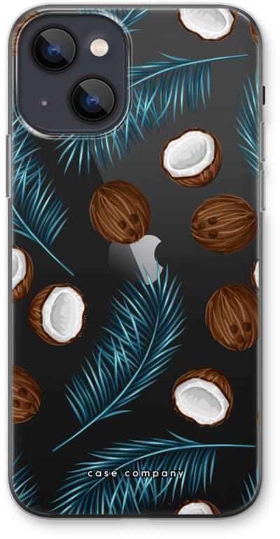 Case Company® - Hoesje geschikt voor iPhone 13 hoesje - Kokosnoot - Soft Cover Telefoonhoesje - Bescherming aan alle Kanten en Schermrand