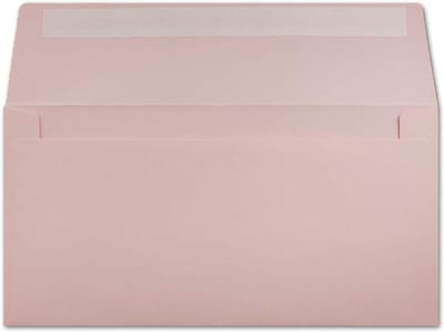DIN lange enveloppen - Roze kaartenmappen - Kaarten versturen - Zelfklevend met strip - 11 x 22 cm - Roze