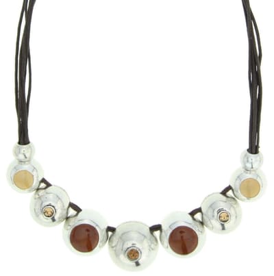 Behave® Korte Ketting - Ronde Kralen - Nikkelvrij - 40 cm