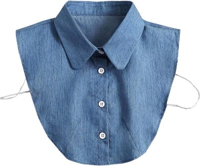 Actie4you® - Losse kraag - Blouse kraagje - Nep los kraagje – Nep Kraagje – Punt kraag – Blauw