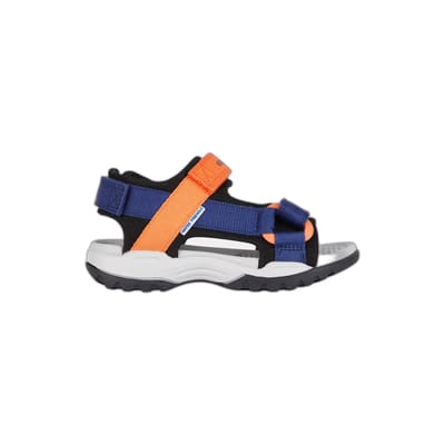GEOX BOREALIS TIENERS Sandalen - MARINEBLAUW/ORANJE - Maat 41