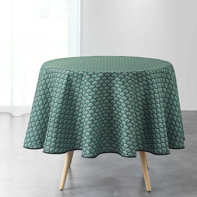 Douceur d'Intérieur ARTCHIC tafelkleed, rond, groen , 180 cm