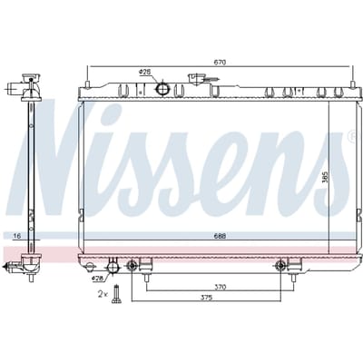 Radiator NISSENS 68736
