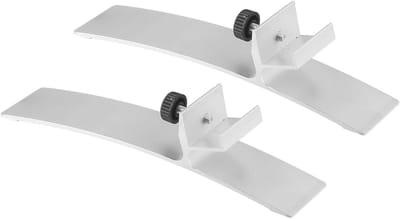 Verwarmingspaneel Standaard - Vloer Voeten - Flexibele Plaatsing - Aluminium Legering - 2 Stuks - Zilver