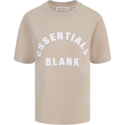 Blank Essentials Dames/Dames Oversized Vriend T-shirt (Zomerzand)