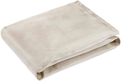Brandwerende Mat - Onderlegger Vuurkorf - Terras Beschermen - Hittebestendig Glasvezel - 100x100 cm - Zwart