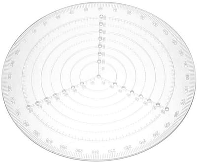 Kompasliniaal voor Houtbewerking in Nauwkeurige Skaal - Acryl Tekengereedschap voor Cirkels en Middelpuntbepaling