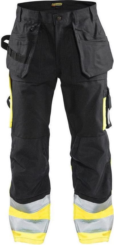 Blaklader Werkbroek High Vis 1529-1370 - Zwart/High Vis Geel - D100