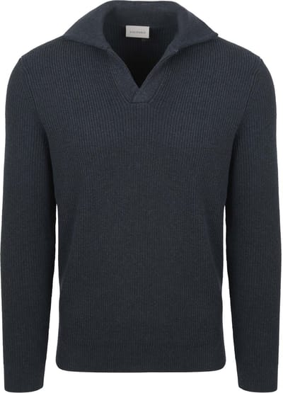 Suitable Trui Riva Knit Donkerblauw (navy) - Maat XL - Heren - Pullover