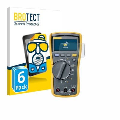 BROTECT - Screenprotector voor Fluke MultiMeter 113 - Folie Beschermfolie matte 6 Stuks