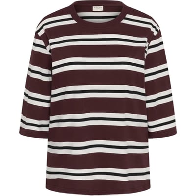 Dames-T-shirt met 3/4 mouwen KAFFE Curve KCWinni