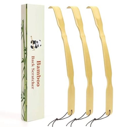 Houten Rugkrabber 3-Pack - Gebogen Bamboe Rugkrabbers voor Volwassenen - Ideaal Cadeau voor Mannen en Vrouwen