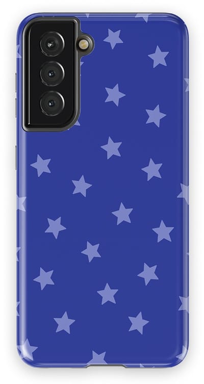 DripCase Hoesje Samsung Galaxy S21 | Sterren Design | Magnetisch Opladen | 2-in-1 Ontwerp | Stars Backcover Blue Moon