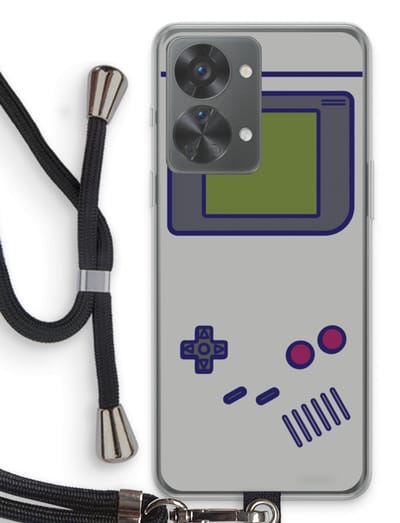Case Company® - Hoesje met koord geschikt voor OnePlus Nord 2T hoesje met Koord - Game On - Telefoonhoesje met Zwart Koord - Bescherming aan alle Kanten en Over de Schermrand
