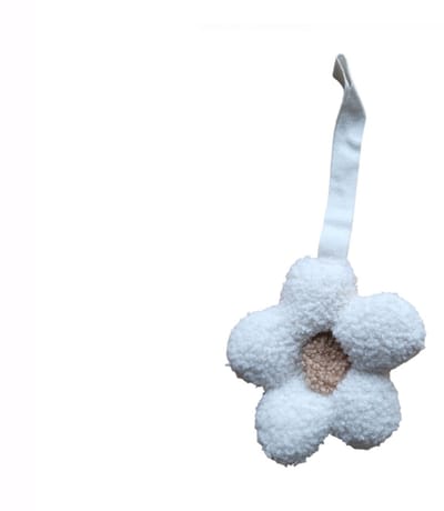 Speendoekje - speenknuffel - Teddy - Kraamcadeau - Baby - Bloem - Wit