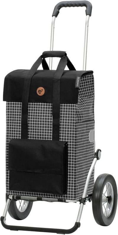 Andersen SHOPPER MANUFAKTUR Boodschappentrolley Royal Shopper Hedda 51L Black Zwart 107cm