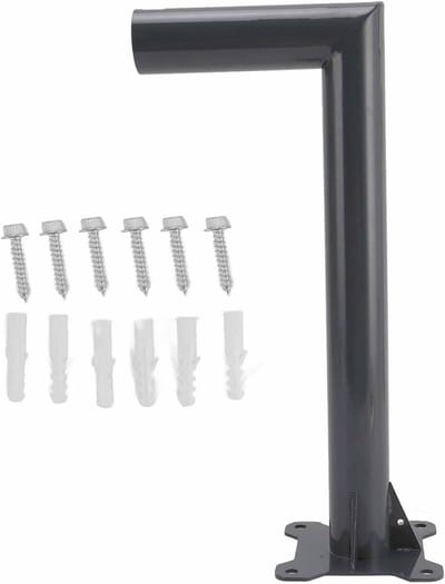 Starlink Montageset voor Wand, Dak en Paal van Aluminiumlegering - Satelliet Internetschotel Paalmontage (Lang 335x10cm/132x39in) .