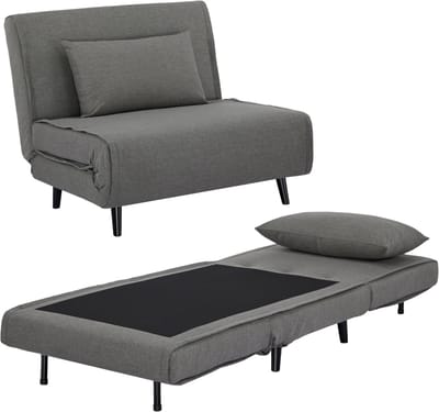 Troonz Slaapstoel Lucca 100x192 – Inklapbare Slaapbank – Zetelbed – Slaapfauteuil 1 Persoon – Tot 120 kg Draagvermogen