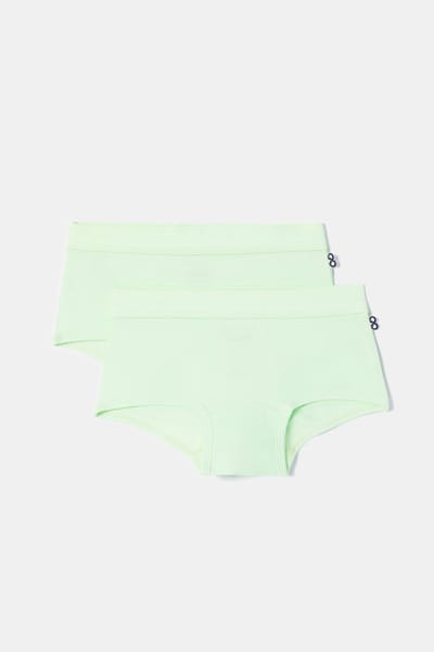 Woody 2 boxers meisjes - groen - 252-10-SHD-Z/760 - maat 152
