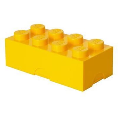 LEGO - Lunchbox Brick 8 - Polypropyleen - Geel