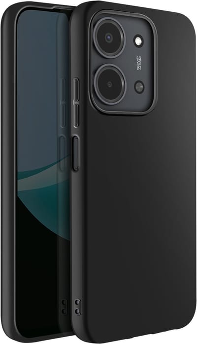 Mayaxess, Hoesje voor Xiaomi Redmi 15C Zachte Siliconen Bescherming, Zwart