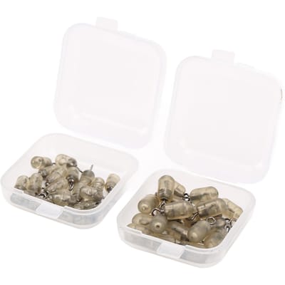 40 stuks Karpervissen Draaikoppeling Karperaas Korfje Hair Rig Stopkralen Visgerei Accessoires beige