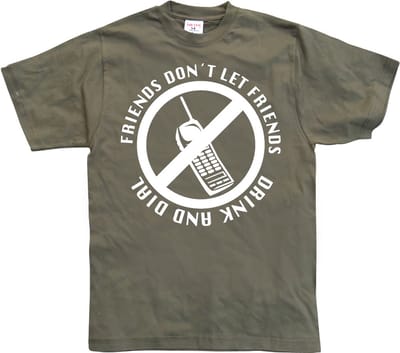 Hybris Friends D 't Let Drink And Dial T-shirt SH-1-10465-LFH3-9on Friends