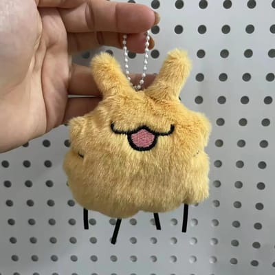 SANew Hollow Knight Silk Song: Zelfgemaakte Vlooienhond Pluche Pop Hanger met Vocale Creativiteit Schattige Cadeauset Langdurig beige