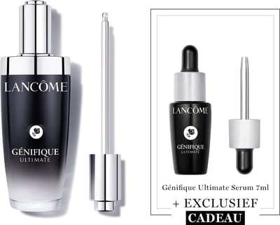 Lancôme Génifique Ultimate Anti aging Serum & Moisturizer + Cadeau - Génifique Ultimate Serum 115ml & Génifique Ultimate Serum 7ml Cadeau - Anti Aging Serum - Totaal 122ml