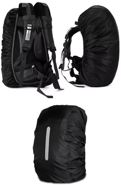 CHPN - Beschermhoes voor Rugzak - Rugzakhoes - Regenhoes voor Rugzak - Waterafstotend & Beschermd - Flightbag 20/25L - Zwart - Waterdichte backpack - Reflecterend