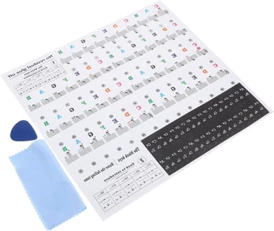 Pianostickers - Notenlabels Toetsenbord - Muziek Leren - Verwijderbaar Zonder Resten - 88/76/61/54/37 Toetsen - Gekleurd