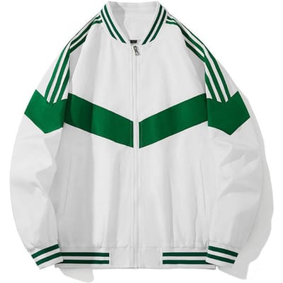 Jas Heren Dun Contrastkleur Herfst en Winter Nieuw Heren Koreaanse Versie van Slank Groen Casual Jas Jas Strepen 4XL blue