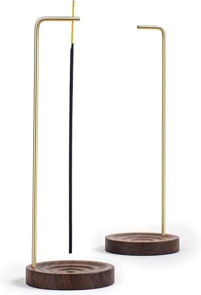 Houten wierookhouder voor 2-in-1 gebruik, ideaal voor yoga, meditatie en creatieve projecten