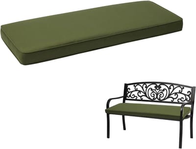 Buitenstoelkussens - Terraskussen - Comfortabel Zitten - Waterdicht Polyester - 120 x 35 cm - Groen
