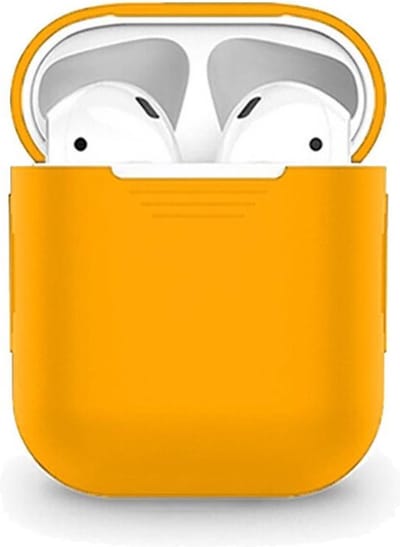 Smartphonica AirPods 1/2 siliconen hoesje - Oranje