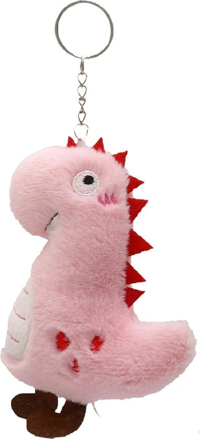 Onweerstaanbaar, deze heerlijke zachte dino met zijn lieve snoetje. Altijd een plekje voor deze knuffel sleutelhanger. Bijv. aan een tas, etui, toilettas, of op een (baby, kinder) slaapkamer. Voor uzelf of leuk om als cadeau te geven.