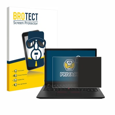 BROTECT - privacy screenprotector voor Lenovo ThinkPad X13 Gen 3 - Folie Beschermfolie Blauwlichtfilter