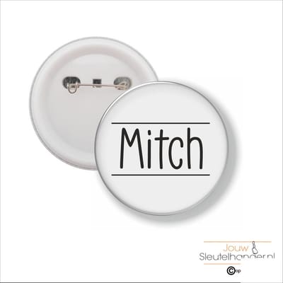 Button Met Speld 58 MM - Mitch