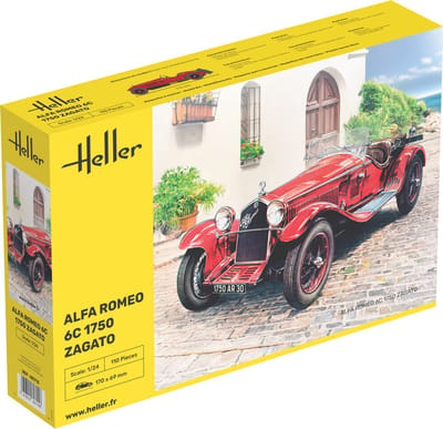 Heller Modelbouwpakket Auto - 80715 Alfa Romeo 6C 1750cc Zagato - Italiaanse Auto Plastic - 1:24 - Modelbouw