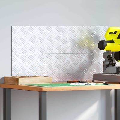 vidaXL - Trapmatten - 4 - st - 40 - x - 20 - cm - Zilver - Aluminium - Rechthoekig