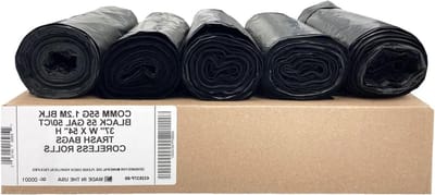 Vuilniszakken - Afvalzakken - Industrieel Afval - Scheurvast en rekbaar - 94 x 1372 cm - Zwart