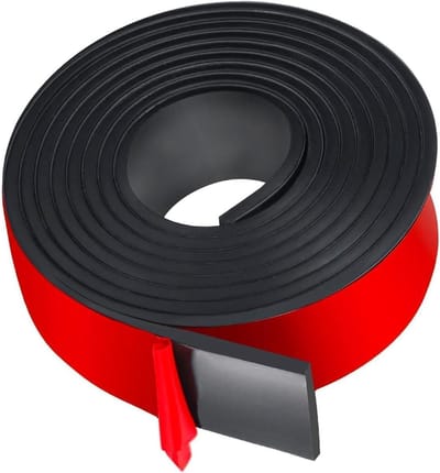 Zelfklevende rubber strips 50mm x 2mm x 3000mm - Neopreen rubber voor DIY, isolatie, trillingsdemping en vloerbescherming