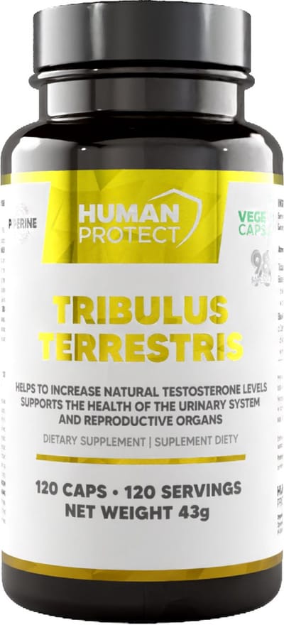 Human Protect - Tribulus Terrestris - 120 caps - 120 doseringen - testosterone booster - testosteron booster